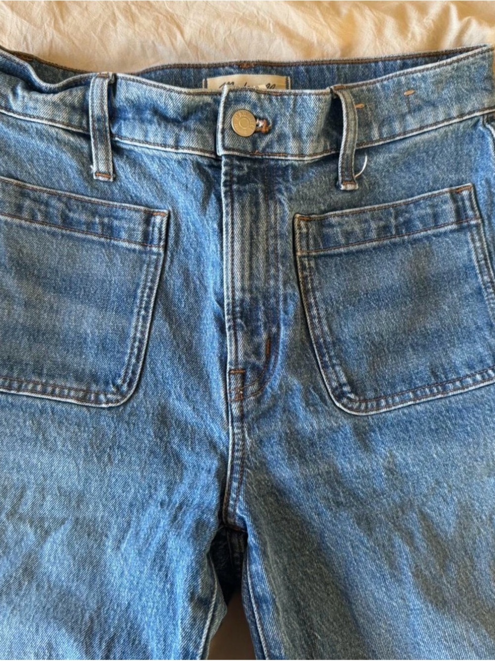 Madewell The Perfect Vintage Patch Pocket Wide Leg Jeans